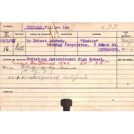 KENNEDY, William Ira (Hawkesbury Diploma in Dairy (HDD))
