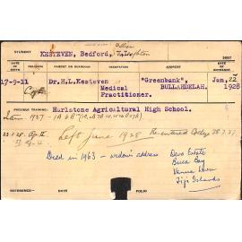 KESTEVEN, Bedford William Leighton (Hawkesbury Diploma of Agriculture (HDA))
