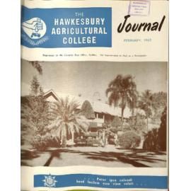 Hawkesbury Agricultural College Journal (Vol.60, No.2) February, 1963