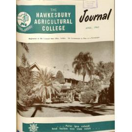 Hawkesbury Agricultural College Journal (Vol.60, No.4) April, 1963