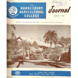 Hawkesbury Agricultural College Journal (Vol.60, No.8) August, 1963
