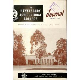 Hawkesbury Agricultural College Journal (Vol.63, No.1) January, 1966