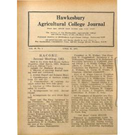 Hawkesbury Agricultural College Journal (Vol.48, No.4) April, 1951