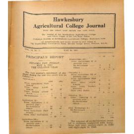 Hawkesbury Agricultural College Journal (Vol.48, No.5) May, 1951