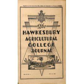 Hawkesbury Agricultural College Journal (Vol.49, No.1) January, 1952