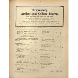 Hawkesbury Agricultural College Journal (Vol.49, No.5) May, 1952