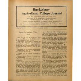 Hawkesbury Agricultural College Journal (Vol.49, No.6) June, 1952