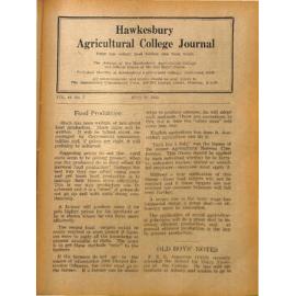 Hawkesbury Agricultural College Journal (Vol.49, No.7) July, 1952