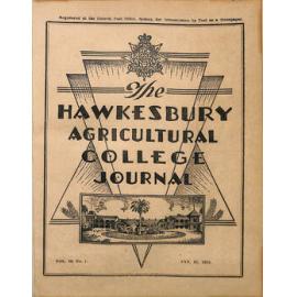 Hawkesbury Agricultural College Journal (Vol.50, No.1) January, 1953