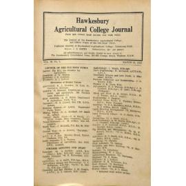 Hawkesbury Agricultural College Journal (Vol.50, No.3) March, 1953