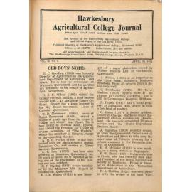 Hawkesbury Agricultural College Journal (Vol.50, No.4) April, 1953