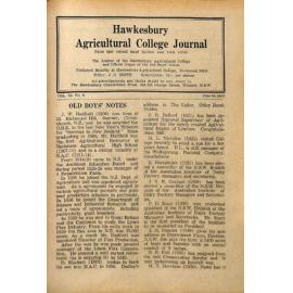 Hawkesbury Agricultural College Journal (Vol.50, No.6) June, 1953