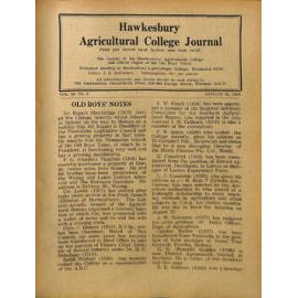 Hawkesbury Agricultural College Journal (Vol.50, No.8) August, 1953