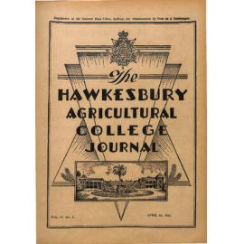 Hawkesbury Agricultural College Journal (Vol.51, No.4) April, 1954