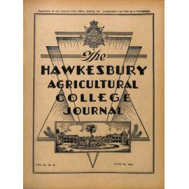 Hawkesbury Agricultural College Journal (Vol.51, No.6) June, 1954