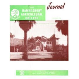 Hawkesbury Agricultural College Journal (Vol.55, No.11) November, 1958
