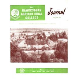 Hawkesbury Agricultural College Journal (Vol.56, No.1) January, 1959