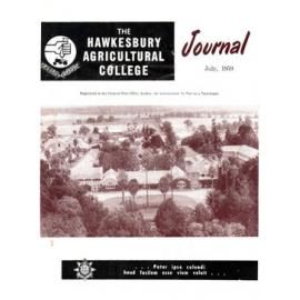 Hawkesbury Agricultural College Journal (Vol.56, No.7) July, 1959