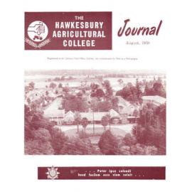 Hawkesbury Agricultural College Journal (Vol.56, No.8) August, 1959