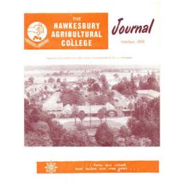 Hawkesbury Agricultural College Journal (Vol.56, No.10) October, 1959