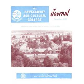 Hawkesbury Agricultural College Journal (Vol.56, No.11) November, 1959