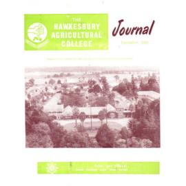Hawkesbury Agricultural College Journal (Vol.56, No.12) December, 1959
