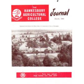 Hawkesbury Agricultural College Journal (Vol.57, No.3) March, 1960