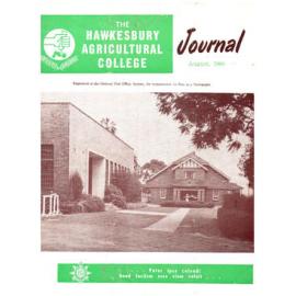 Hawkesbury Agricultural College Journal (Vol.57, No.8) August, 1960