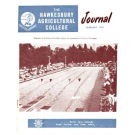 Hawkesbury Agricultural College Journal (Vol.58, No.2) February, 1961