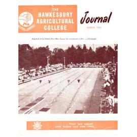 Hawkesbury Agricultural College Journal (Vol.58, No.3) March, 1961