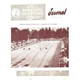 Hawkesbury Agricultural College Journal (Vol.58, No.9) September, 1961
