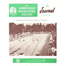 Hawkesbury Agricultural College Journal (Vol.58, No.12) December, 1961