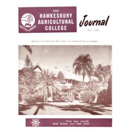 Hawkesbury Agricultural College Journal (Vol.59, No.7) July, 1962