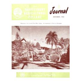 Hawkesbury Agricultural College Journal (Vol.60, No.12) December, 1963