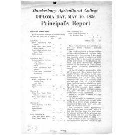 Hawkesbury Agricultural College Journal (Vol.62, No.6) June 1965 (Extract Principal's Report) Diploma Day 1965