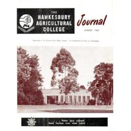Hawkesbury Agricultural College Journal (Vol.62, No.8) August, 1965