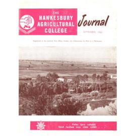Hawkesbury Agricultural College Journal (Vol.63, No.9) September, 1966