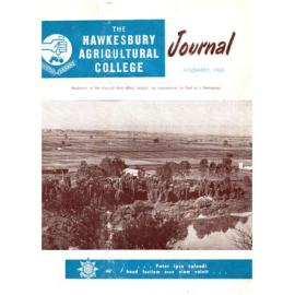 Hawkesbury Agricultural College Journal (Vol.63, No.11) November, 1966