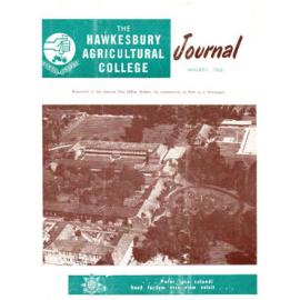 Hawkesbury Agricultural College Journal (Vol.65, No.1) January, 1968