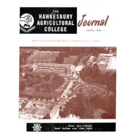 Hawkesbury Agricultural College Journal (Vol.65, No.3) March, 1968