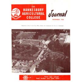 Hawkesbury Agricultural College Journal (Vol.65, No.11) November, 1968