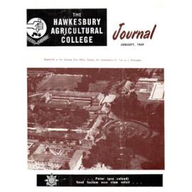 Hawkesbury Agricultural College Journal (Vol.66, No.1) January, 1969