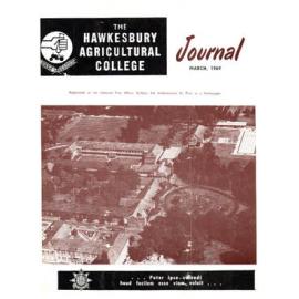 Hawkesbury Agricultural College Journal (Vol.66, No.3) March, 1969