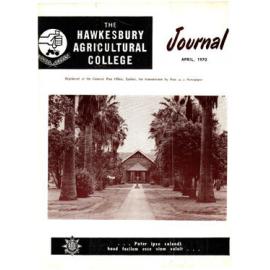 Hawkesbury Agricultural College Journal (Vol.67, No.4) April, 1970
