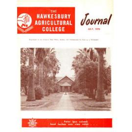 Hawkesbury Agricultural College Journal (Vol.67, No.7) July, 1970
