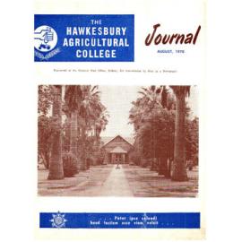 Hawkesbury Agricultural College Journal (Vol.67, No.8) August, 1970