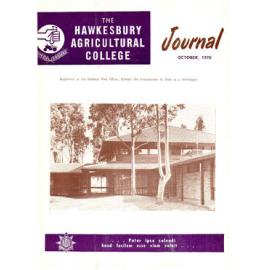 Hawkesbury Agricultural College Journal (Vol.67, No.10) October, 1970