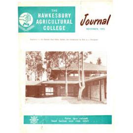 Hawkesbury Agricultural College Journal (Vol.67, No.11) November, 1970