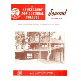 Hawkesbury Agricultural College Journal (Vol.67, No.12) December, 1970