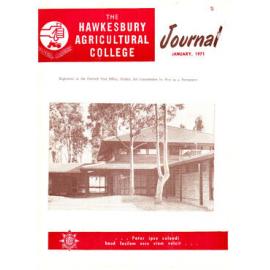 Hawkesbury Agricultural College Journal (Vol.68, No.1) January, 1971